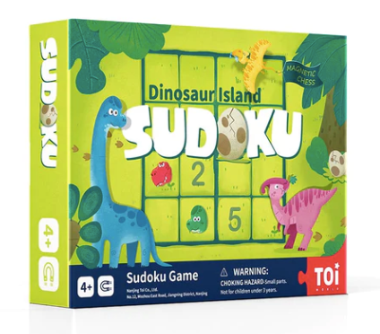 TOI Dinosaur Island Sudoku Board Game $180 (70% New)
