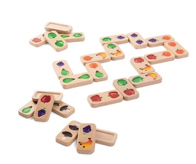 Plan Toys Fruit & Veggine Domino $200 (70% New)