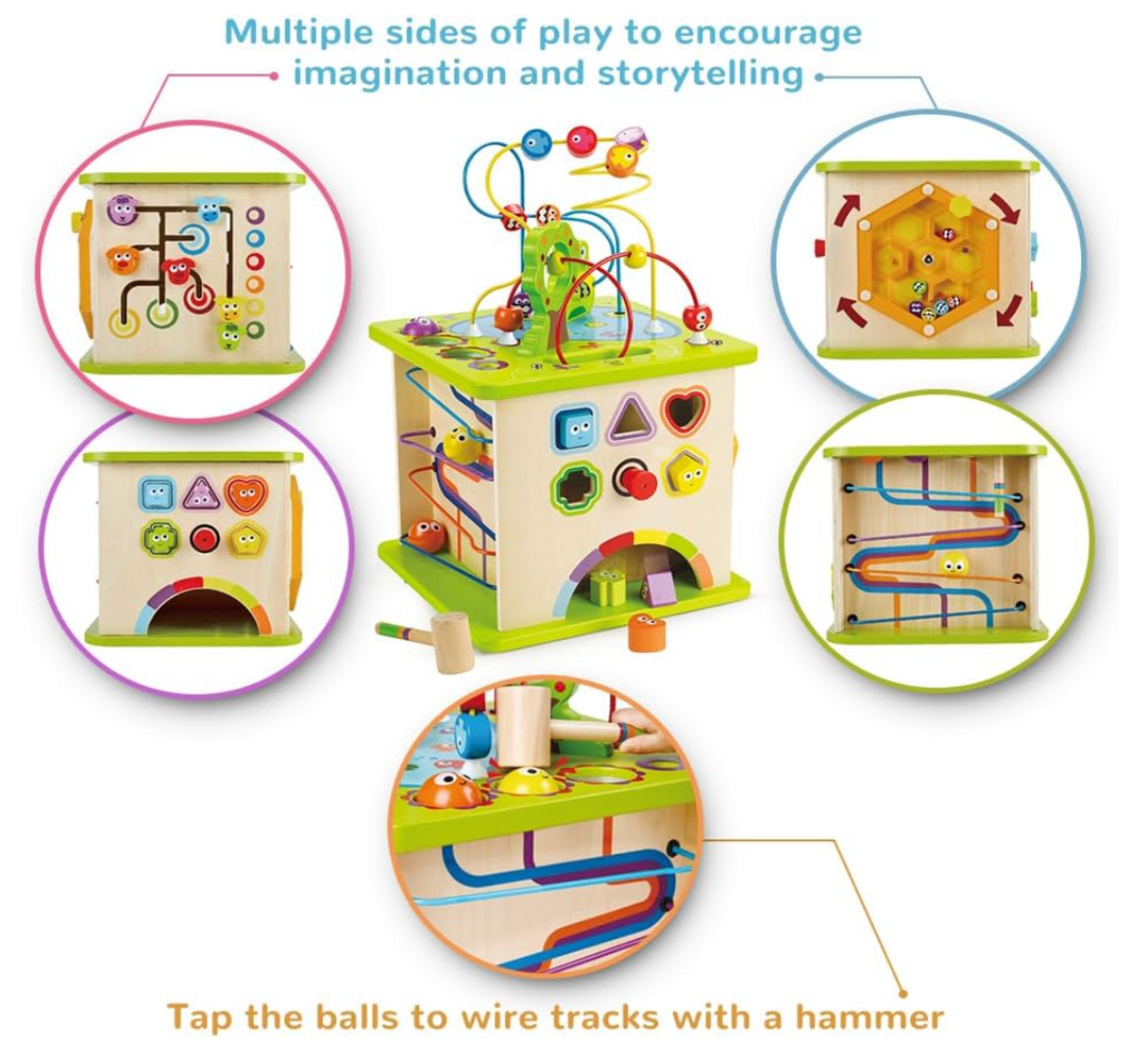 Hape Country Critters Wooden Activity Play Cube $250 (50% New)