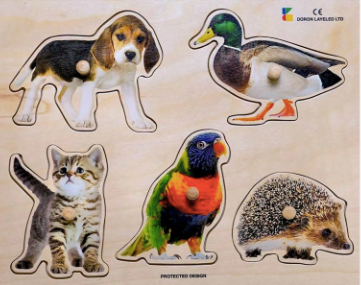Real Animals 5-in-1 Peg Puzzle $80 (70% New)