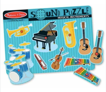 Melissa & Doug Musical Instruments Sound Puzzle $100 (70% New)