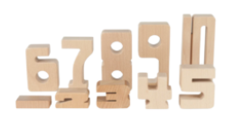 Wooden Number Building Blocks $180 (70% New)