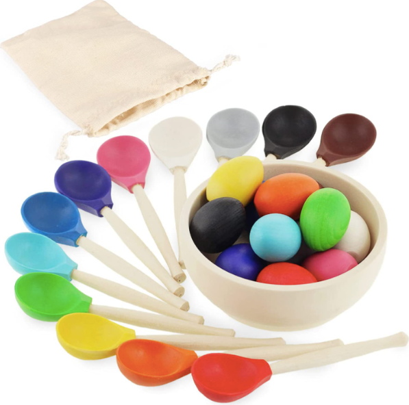 Ulanik Eggs and Spoons Wooden Sorter $160 (70% New)