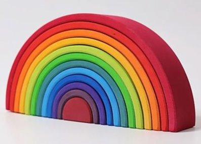 Grimm's Wooden Rainbow (pack of 12) $350 (70% New)