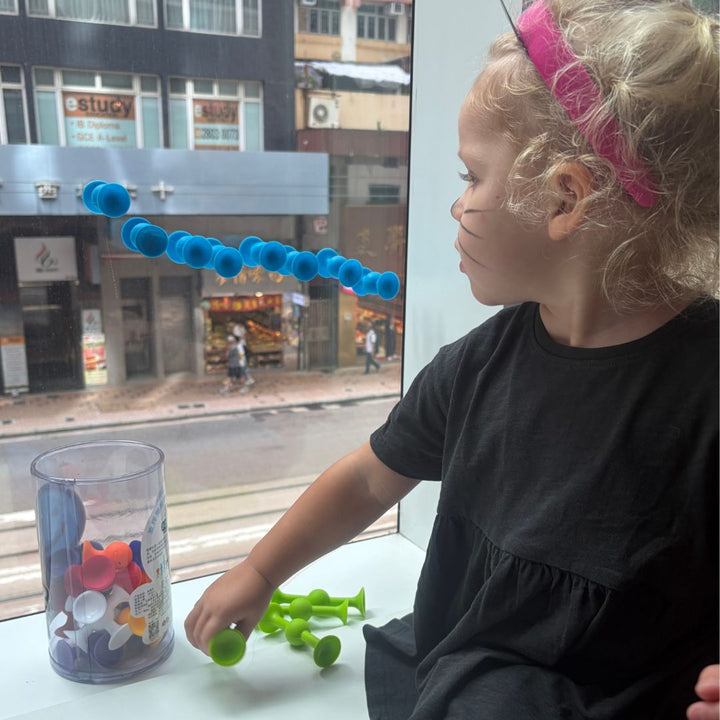 Fat Brain Toys Squigz Starter Set 24pcs $150 (70% New)